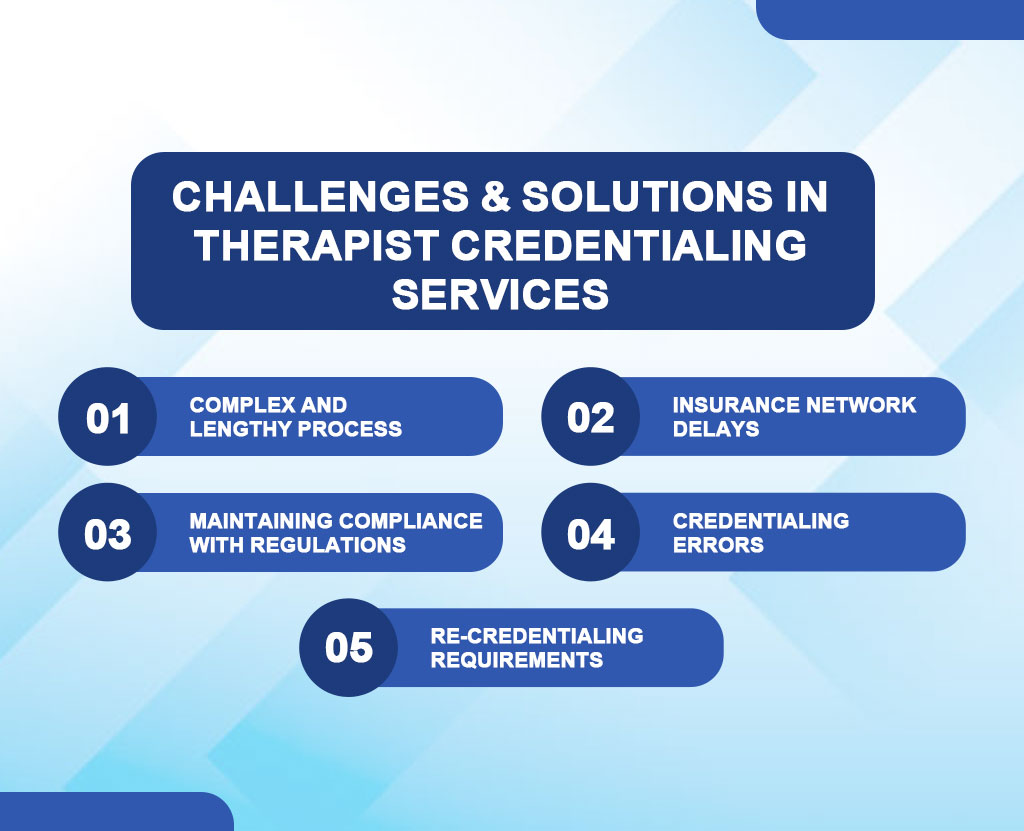 Common Challenges in Therapist Credentialing Services and Their Solutions - Resilient Medical Billing services