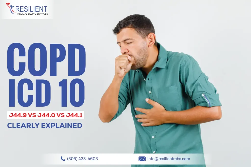 COPD ICD 10: J44.9 vs J44.0 vs J44.1 Clearly Explained