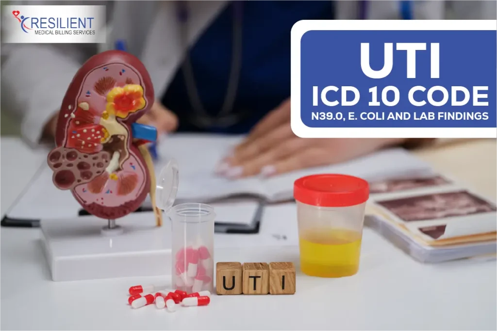 ICD 10 Code for UTI: N39.0, E. coli and Lab Findings
